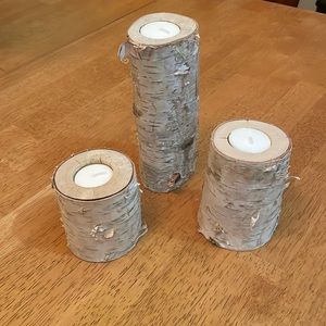 3 log candles 🕯️